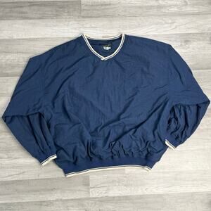 Vintage Men’s Navy Pullover Windbreaker Golf Size XXL